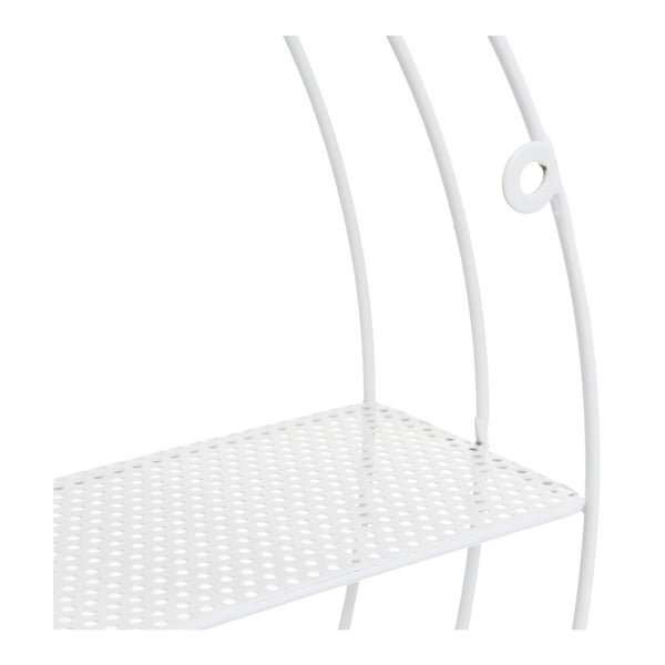 Biela poschodová polica 50 cm – Casa Selección-image-2