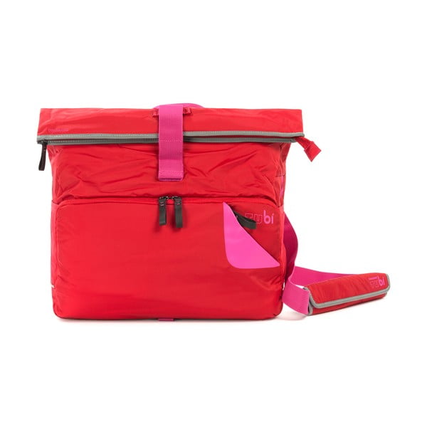 Messenger taška TUbí, červená/ružová