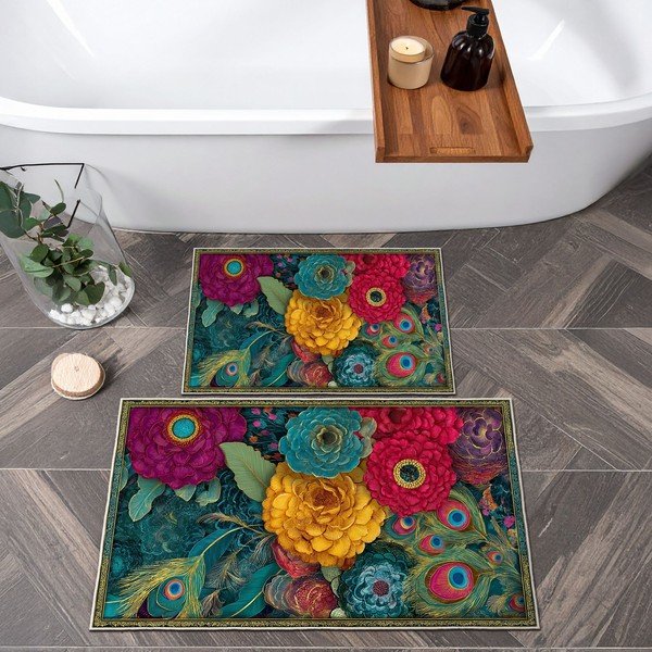 Kúpeľňové predložky v súprave 2 ks 60x100 cm – Foutastic-image-2