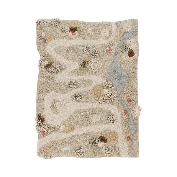 Béžový bavlnený detský hrací koberec 120x160 cm Path of Nature – Lorena Canals