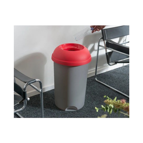 Červené plastové veko na odpadkový kôš na triedený odpad – Addis-image-1