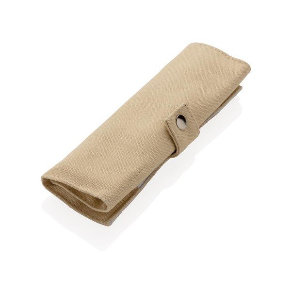 Cestovný set bambusových príborov so slamkou, čistiacou kefkou a obalom XD Collection-image-3