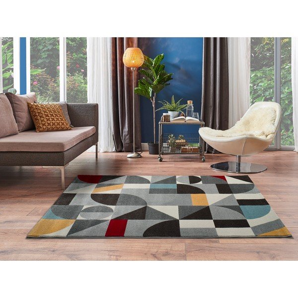 Sivý koberec Universal Delta Multi, 133 x 190 cm-image-1