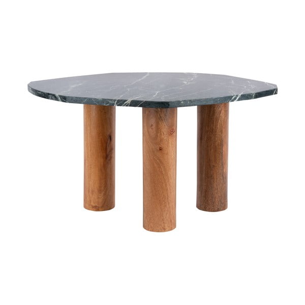 Odkladací stolík s doskou v dekore mramoru 50x75 cm Organic – Leitmotiv-image-3