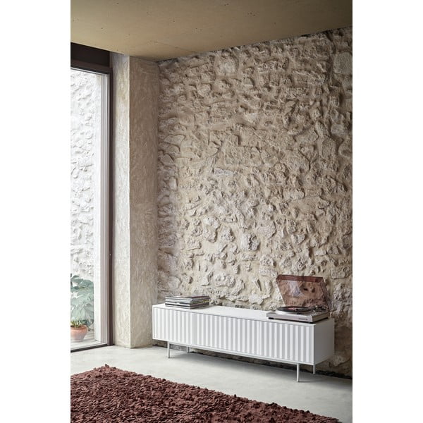 Biely TV stolík 180x52 cm Sierra – Teulat-image-1