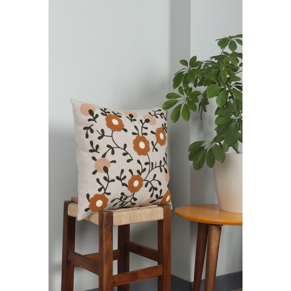 Ľanový dekoračný vankúš 43x43 cm Fulya – Mioli Decor-image-2