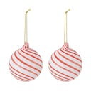 Sklenené vianočné gule v súprave 2 ks ø 8 cm Zwirl – Bloomingville