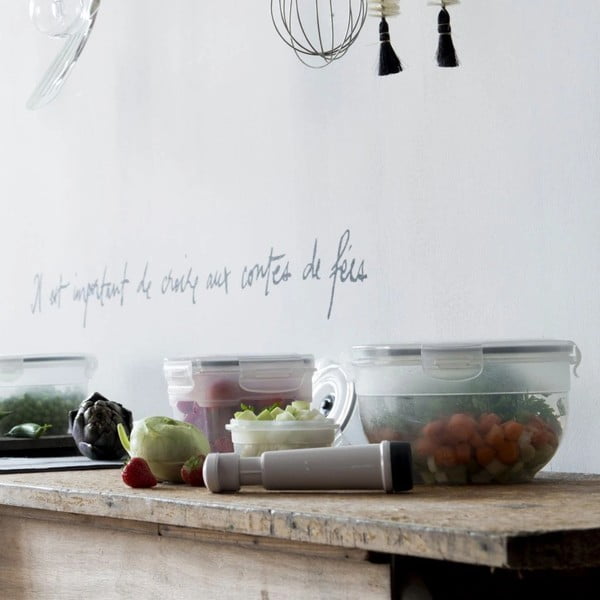 Súprava 4 boxov na potraviny a vákuovej pumpy Compactor Food Saver-image-1