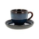 Čierna/modrá keramická šálka na espresso 70 ml Gastro Dark Blue/Black – Bitz