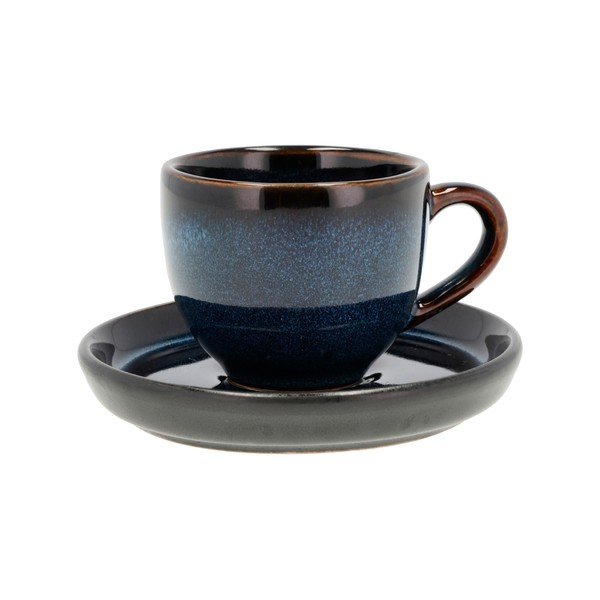 Čierna/modrá keramická šálka na espresso 70 ml Gastro Dark Blue/Black – Bitz