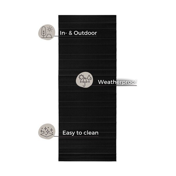 Čierny vonkajší behúň Hanse Home Sunshine, 80 x 300 cm-image-4