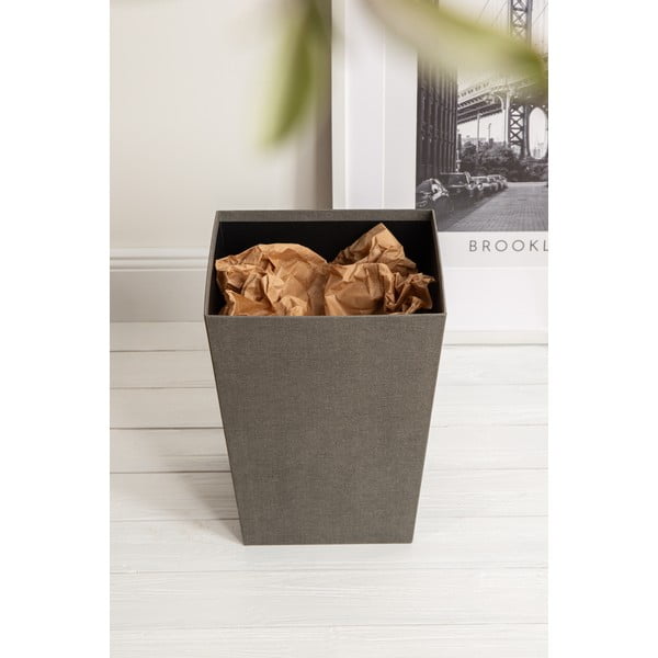 Sivý odpadkový kôš Sofia Canvas Paper Laminate – Bigso-image-1