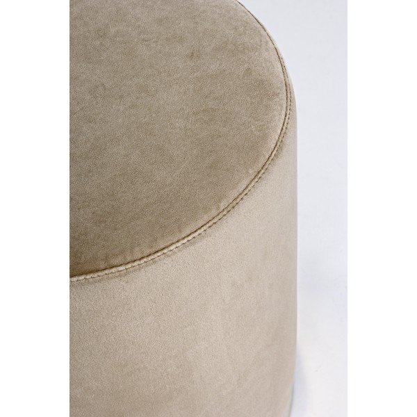 Taupe zamatový taburet Lucilla – Yes Everyday-image-1