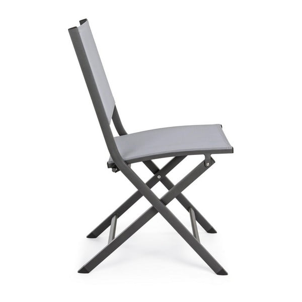 Sivá kovová záhradná stolička Elin – Bizzotto-image-3