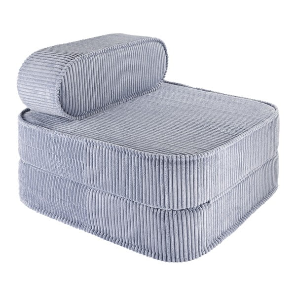 Modré menčestrové detské kresielko Flip – Wigiwama