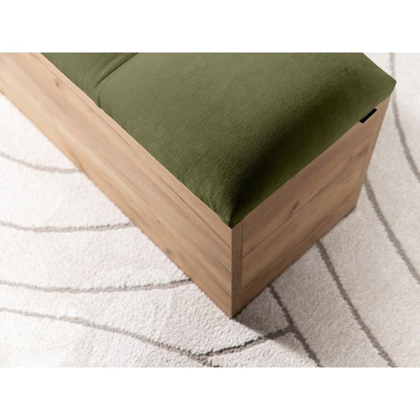 Lavica v zelenej a prírodnej farbe Kumo - Bobochic Paris-image-3