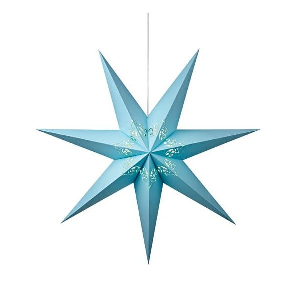Svietiaca hviezda Kandy Light Blue, 75 cm