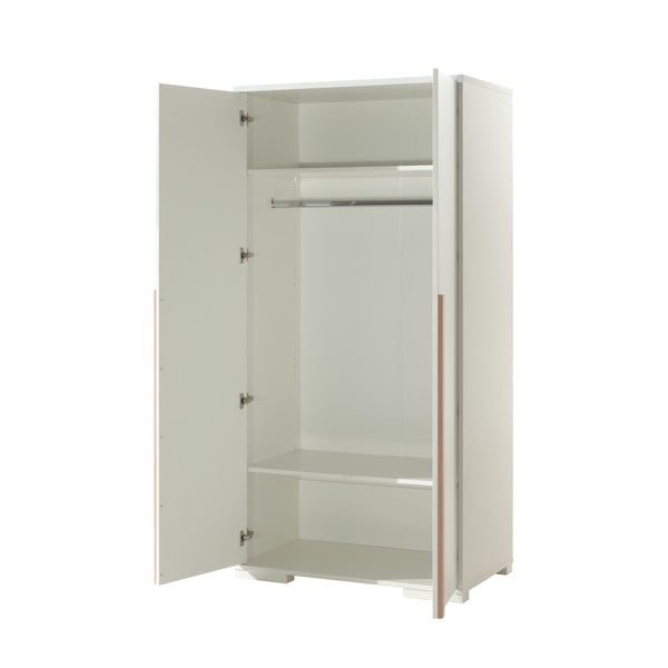 Biela detská šatníková skriňa 99x195 cm London - Vipack-image-2