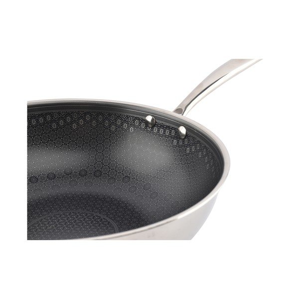 Wok nerezová panvica s nepriľnavým povrchom ø 31,5 cm Fusion – BonBistro-image-1