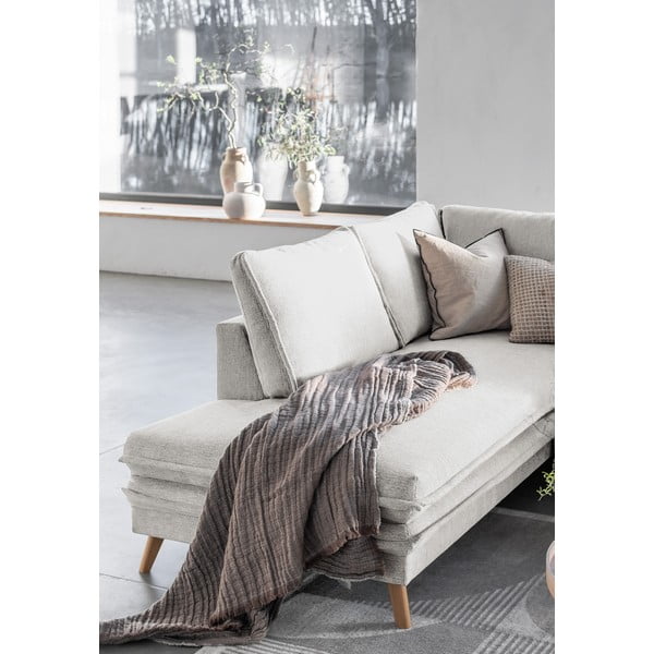 Béžová rozkladacia rohová pohovka (ľavý roh) Charming Charlie – Miuform-image-4