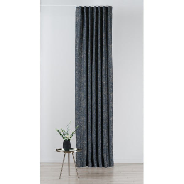 Tmavomodro-sivý záves 135x280 cm Wayland – Mendola Fabrics-image-1