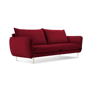 Červená pohovka so zamatovým poťahom Cosmopolitan Design Florence,160 cm