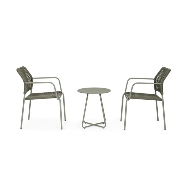 Oceľový okrúhly záhradný stolík ø 45 cm Jable   – Bizzotto-image-1