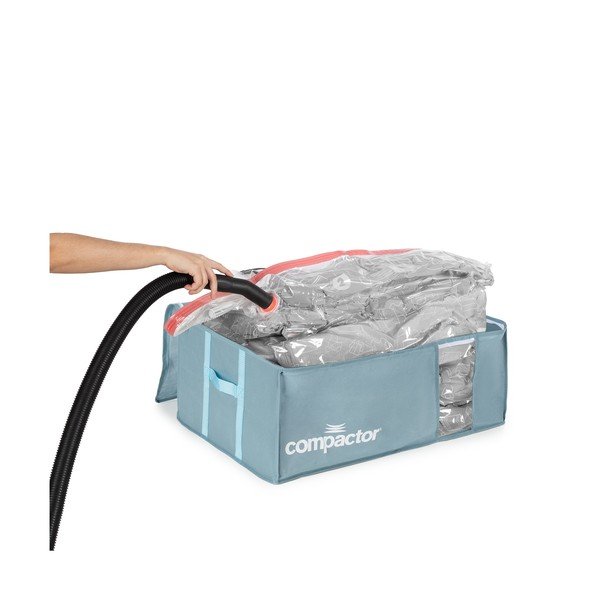 Vákuový plastový úložný box na oblečenie 65x45x27 cm Blue Edition – Compactor-image-1