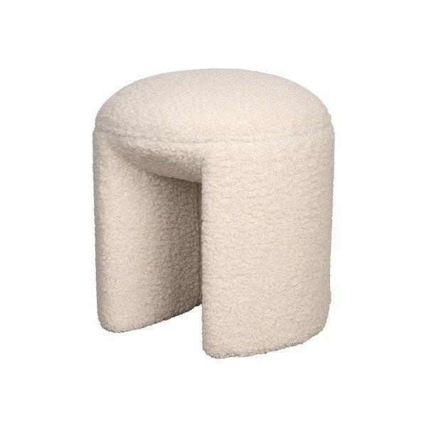 Krémovobiela čalúnená stolička Noxx – White Label