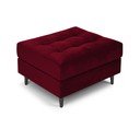 Červená zamatová podnožka Milo Casa Santo