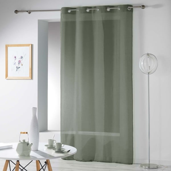 Kaki záclona 140x280 cm Telma – douceur d'intérieur-image-2