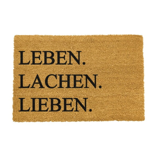 Rohožka Artsy Doormats Leben Lachen Liben, 40 × 60 cm