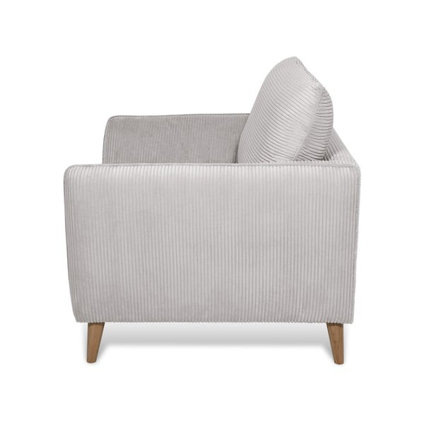 Svetlosivé menčestrové kreslo Paris – Scandic-image-3