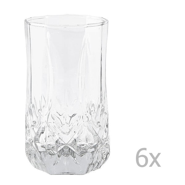 Sada 6 pohárov KJ Collection Glass, 240 ml
