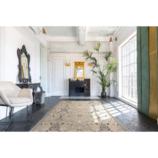 Béžový vlnený koberec 170x240 cm Archie beige – Agnella-image-1