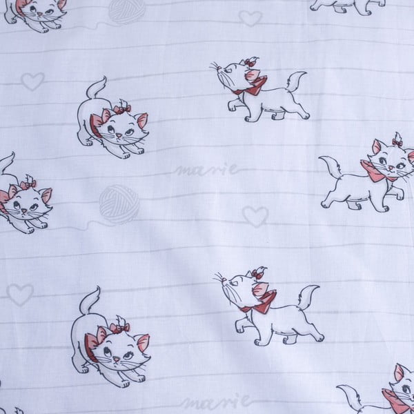 Biele bavlnené detské obliečky do postieľky 100x135 cm Marie Cat "Bow" – Jerry Fabrics-image-4