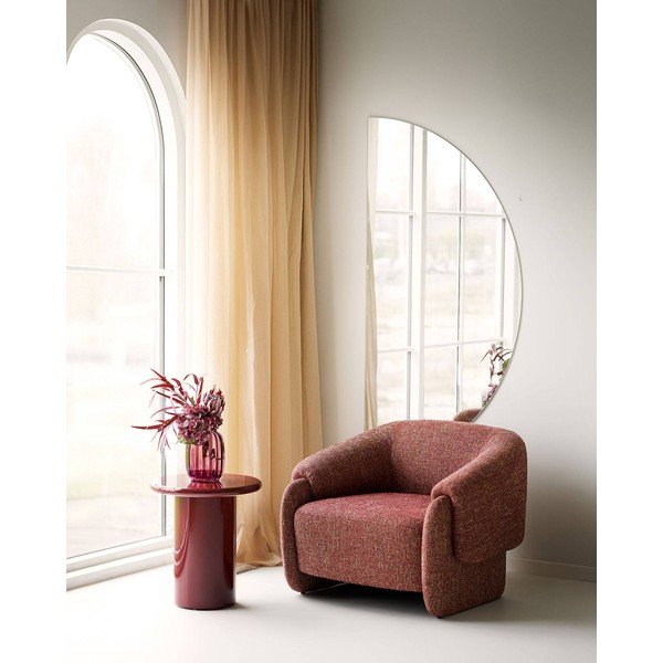Červená sklenená ručne vyrobená váza (výška  21 cm) – House Nordic-image-4