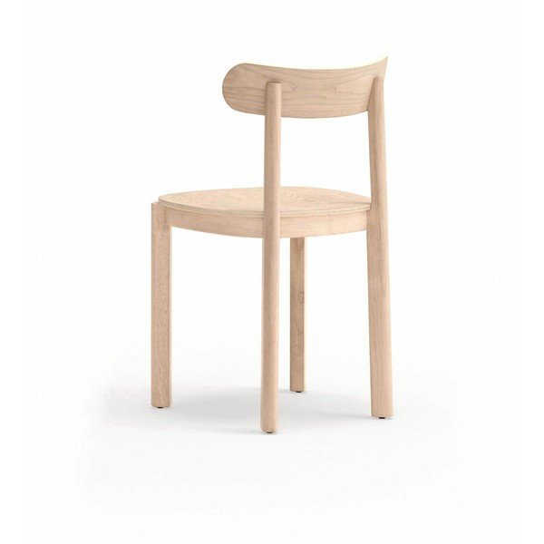 Jedálenská stolička v dekore jaseňa v prírodnej farbe Nara – Teulat-image-4