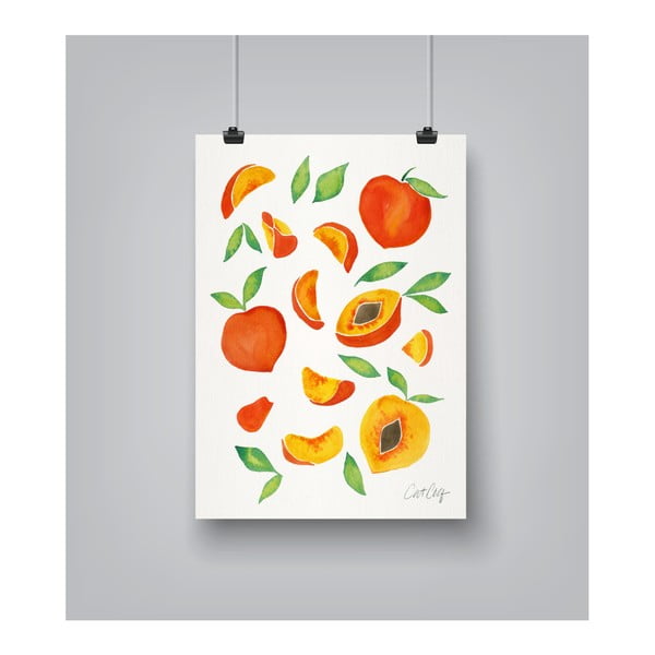 Plagát Americanflat Peaches, 30 x 42 cm