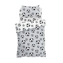 Svetlosivé fleecové detské obliečky na dvojlôžko 200x200 cm Football – Catherine Lansfield