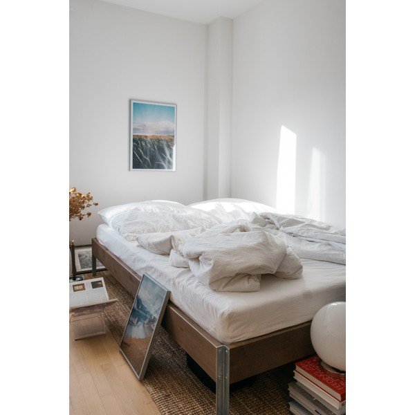 Hnedá dvojlôžková posteľ z borovicového dreva s roštom 160x200 cm Core – Karup Design-image-4