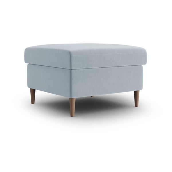 Svetlomodrá zamatová podnožka Kyoto – Cosmopolitan Design-image-1