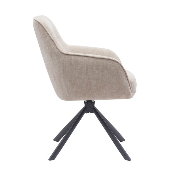 Krémovobiele čalúnené jedálenské kreslá v súprave 2 ks Avola – Unique Furniture-image-3