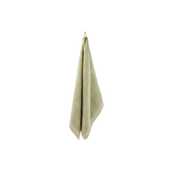 Svetlozelený froté bavlnený uterák 50x100 cm Line – Södahl-image-3