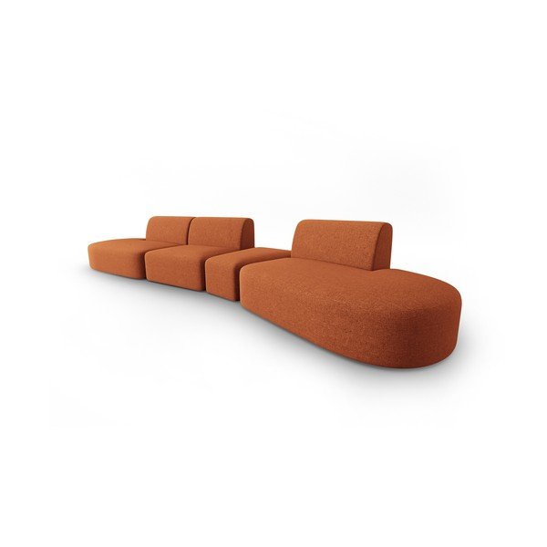 Oranžová pohovka 412 cm Shane – Micadoni Home-image-2