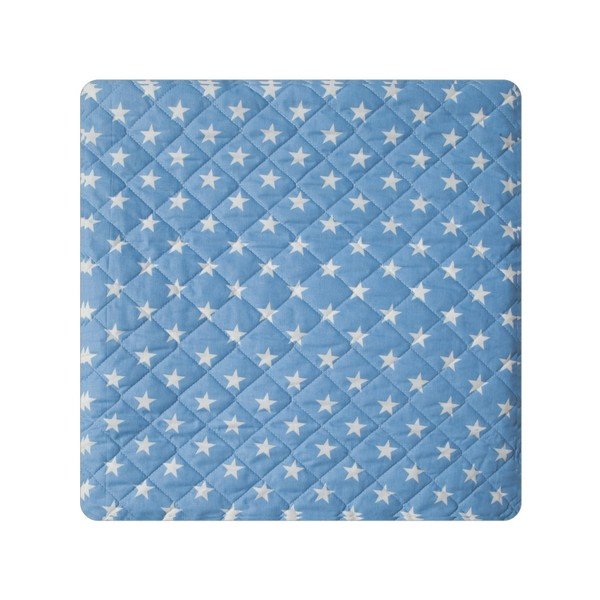 Modrý prešívaný pléd cez posteľ Dots, 160 × 230 cm-image-2