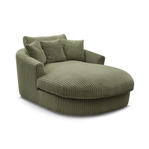 Zelené menčestrové kreslo Belem – Bobochic Paris