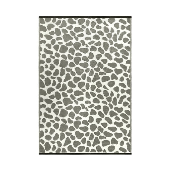Sivo-biely obojstranný vonkajší koberec Green Decore Silenco, 120 × 180 cm