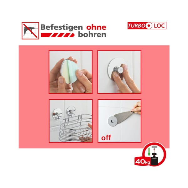 Samodržiaci držiak na toaletnú kefu Wenko Quadro-image-2