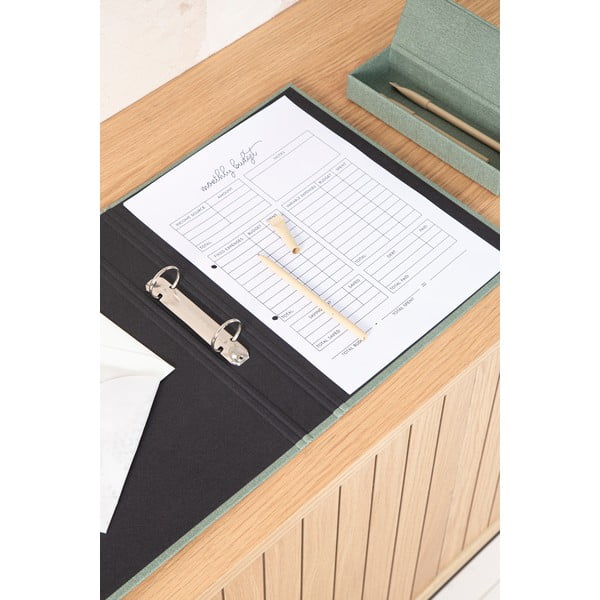 Zelený kartónový organizér Ringo Canvas Paper Laminate – Bigso-image-2